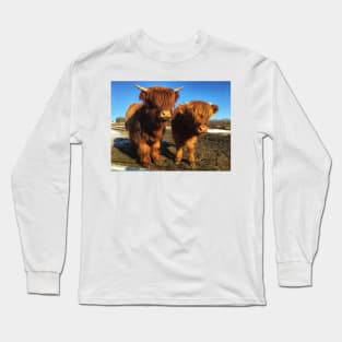 Scottish Highland Cattle Calves 1976 Long Sleeve T-Shirt